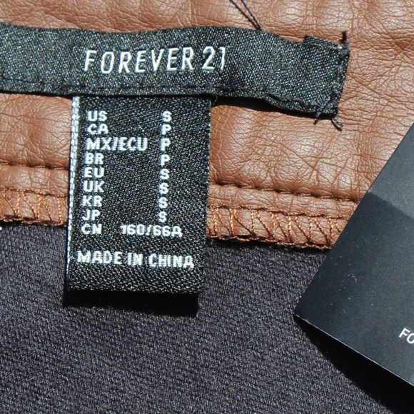 Brown Leather Skirt Forever 21 - Picture 5 of 5